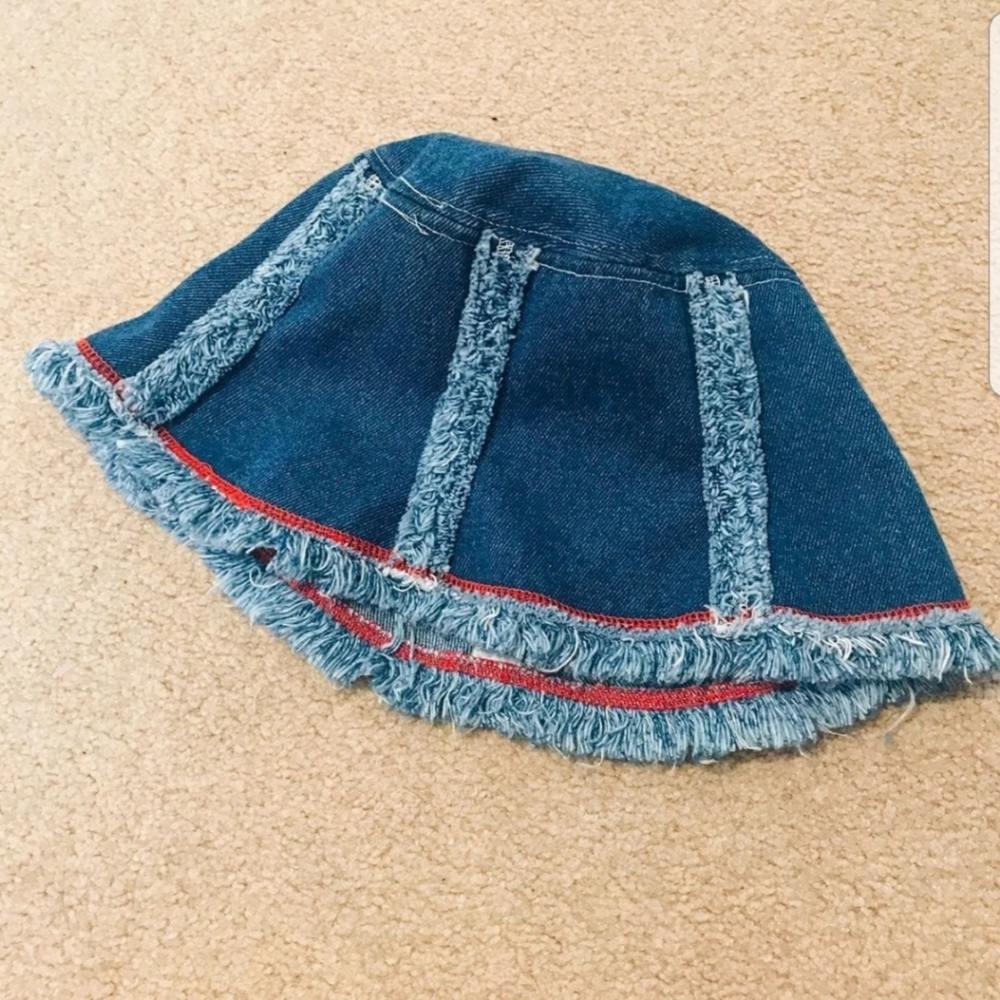 Denim bucket fisherman hat